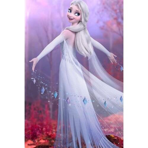 Disney Princess Diamond Painting 5D Mosaic Embroidery Full Square Round Drill Diamond Embroideri Movie Frozen Home Decor