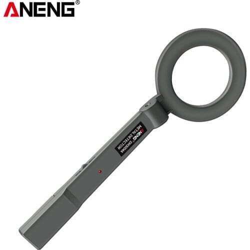 ANENG Handheld Metal Detector Airport Security Electronic Metal Detecting Device 180°Foldable Head with Light and Sound Alerts