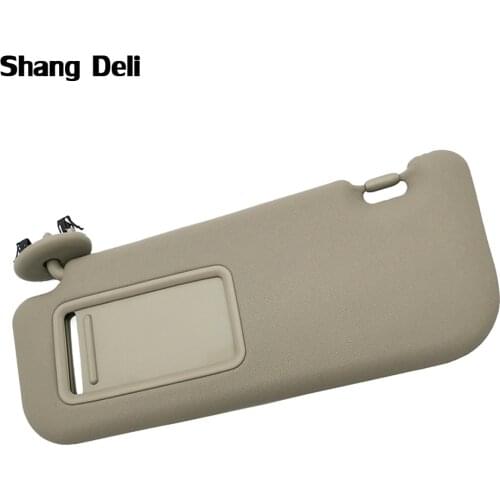Car Sun Visor Left Side Front Windscreen Sunshade light gray For Toyota Yaris 2008 2009 2010 2011 2012 2013