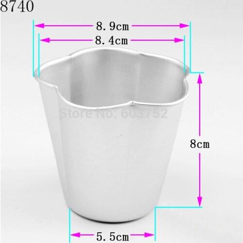 BAKEST 50pcs per lot 3d Blossom Aluminum Alloy Cake Molds Petal Baking DIY Fondant Bakeware Cake Tools