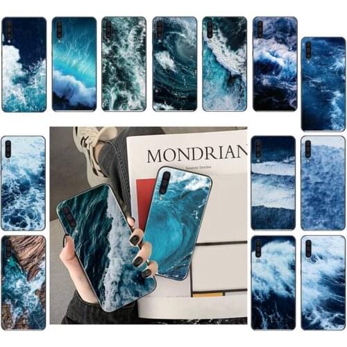 Blue sea Wave Phone Case For Samsung A31 A50 A32 A12 A02 A52 A72 A51 A70 A71 A21S A10 A20 A30 A40