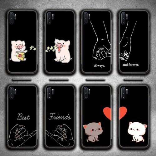 Cartoon BFF Always Forever Best Friends Phone Case For Samsung Galaxy Note20 ultra 7 8 9 10 Plus lite M51 M21 M31S J8 2018 Prime