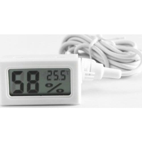 Digital Thermometer Hygrometer Mini LCD Humidity Meter Freezer Fridge Thermometer for -50~70 Coolers Aquarium Chillers Hygromet