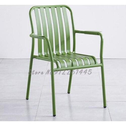 Color Outdoor Chair Net Red Cafe Courtyard Garden Villa Milk Tea Shop Outdoor Balcony Leisure All-aluminum Chair