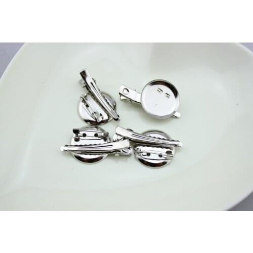 50pcs/lot Kids Single Prong Stainless Steel Alligator Hairpins Metal Brooch Pins DIY Handmade Accessories Hair Clips for Woman