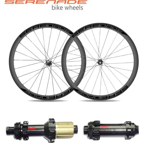 Carbon Wheelset 700C Tubular AllRoad Gravel Bicycle Wheel 45mm Deep Disc Road Bike Flyweight CX-Ray Spokes Straight Pull 24H