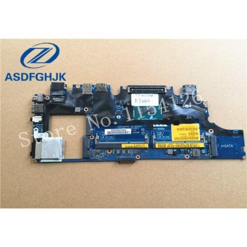 Laptop motherboard for Dell Latitude E7240 CN-0GMYR8 0GMYR8 GMYR8 VAZ50 LA-9431P SR1EE I5-4310U DDR3 Integrated 100% Test ok