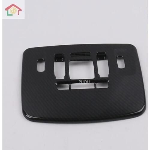 For Toyota Camry 2018 2019 New Carbon Fiber Style Front Reading Light Lamp Cover Trim Black Auto Interior Mouldings Cover