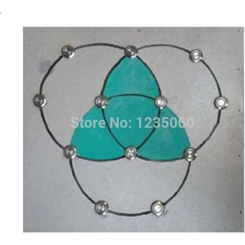 New Arrival Takagism game prop Three rings metal button edition prop,live real life room escape props press button to open lock