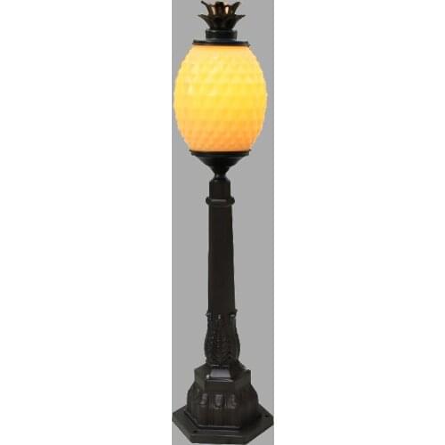 New Pineapple shape E27 Garden Lawn Lamp Modern Waterproof IP55 Aluminum Pillar Light Outdoor Courtyard villa landscape light