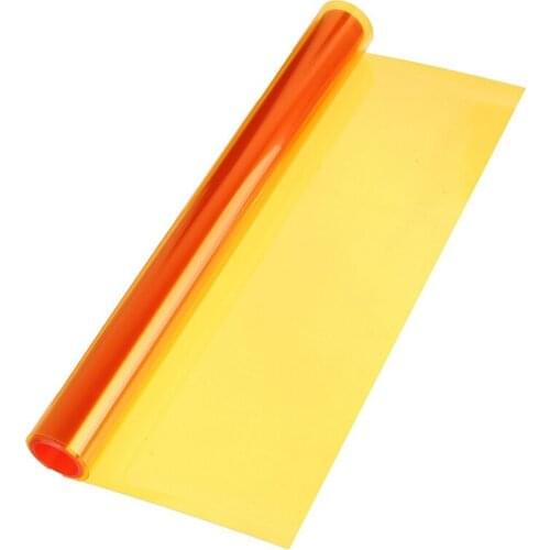 Film headlight 30cm x 120cm Tint Vinyl Car Orange Car light Car Windows Tint Film