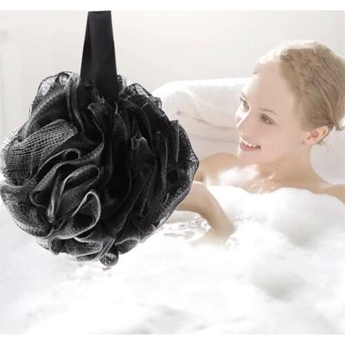 Body Bath Brushes Flower Sponge Exfoliating Mesh Brush Bathing Shower Sponges Clean Black Bubble Rubbing Body Wash Towel