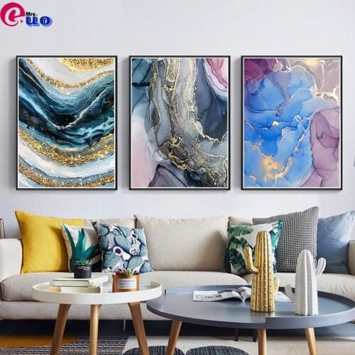 5D DIY Diamond Painting Abstract Marble Pattern Diamond Embroidery Landscape Full Square Round Rhinestone Mosaic Home Decor