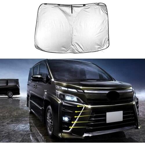 Car Windshield Sun Shade Blocks UV Rays Sun Visor Protector Foldable Sunshade For Toyota Noah/Voxy 80 Series