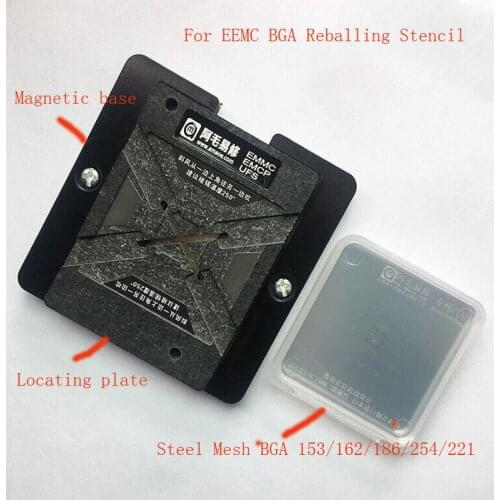 For EMMC EMCP UFS BGA 153 162 169 186 221 254 Universal Maintenance Platform for Tin Planting Tin Net Suit Chip Repair