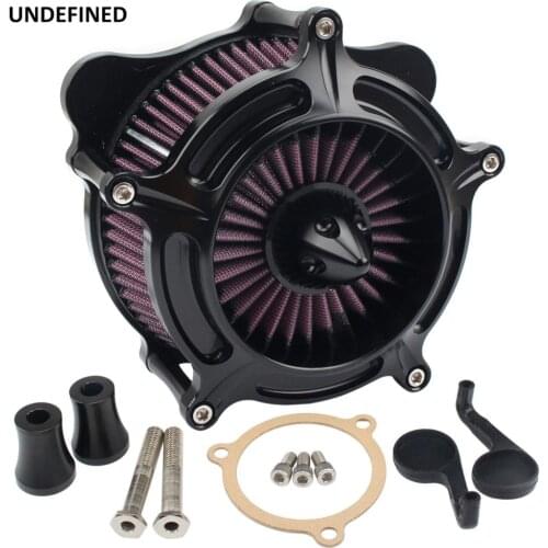 Contrast Turbine Spike Air Filter Motorcycle Air Cleaner System For Harley Touring Electra Glide Tri Softail Dyna CVO FLST FXDLS
