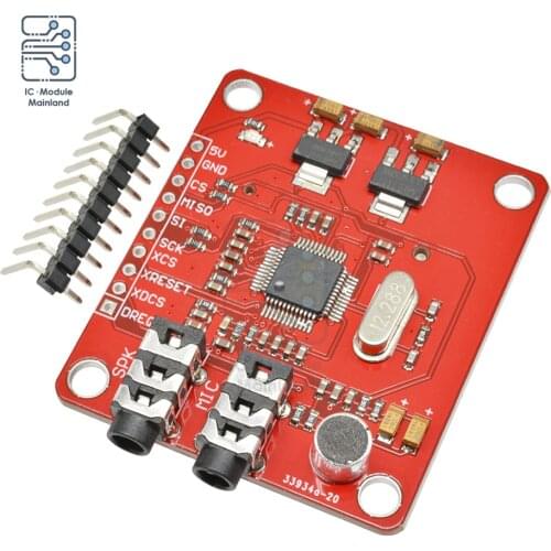 VS1053 VS1053B MP3 Module For Arduino UNO Breakout Board With SD Card Slot VS1053B Ogg Real-time Recording For Arduino UNO