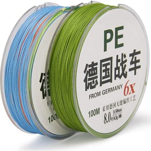 Quick Water Cut High Strength 100m 4/6/8/9 Strands Fishing Line Durable Strong Pulling Multifilament Fishing Gear Main Line