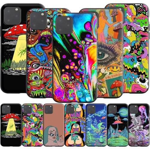 Colourful Psychedelic Trippy Art Silicone Case for Realme Narzo 30A GT NEO C3 C25 C21 C20 C17 C15 C12 C11 8 7 7i 6 6i Pro