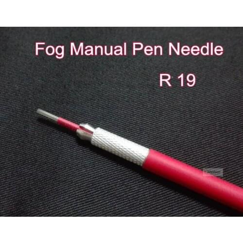20pcs 19 Round needles for manual pen permanent makeup fog eyebrow needle R19 liner microblading tattoo pen blades
