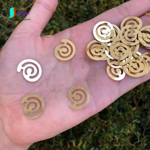 DIY Accessories Clothing Handmade Symphony White,Black,Gold Silver 15mm Round Ring Snail Special-shaped Sequin A0207L