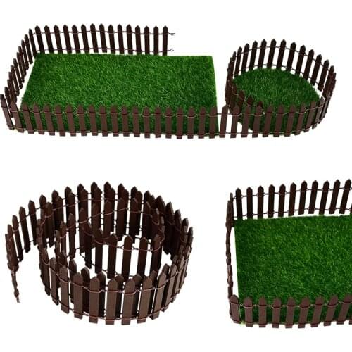 3/5cm*1M Mini Fence Barrier DIY Fairy Garden Terrarium Potted Plants Doll Branch Potted PlantsPalings Showcase Decoration Crafts