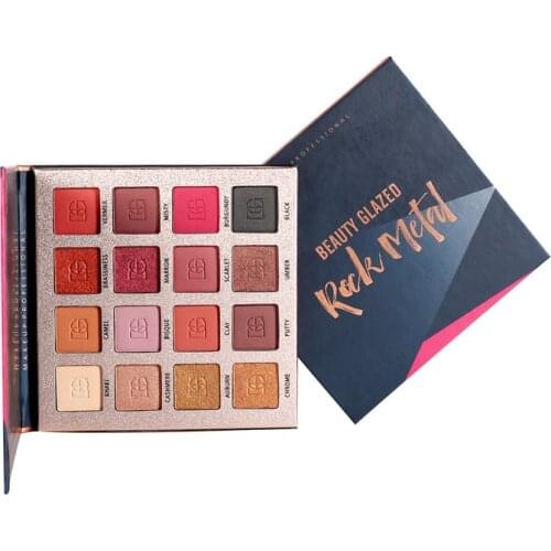 Beauty Glazed 16 Color Natural Matte Pearlescent Eye Shadow Soft Eyeshadow Palette Simple Bright eye Makeup Cosmetic TSLM1