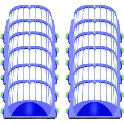 12 / 6pcs hepa filter suitable for IROBOT ROOMBA 500 600 SERIES AEROVAC FILTER 528 536 551 552 564 580 595 620 630 650