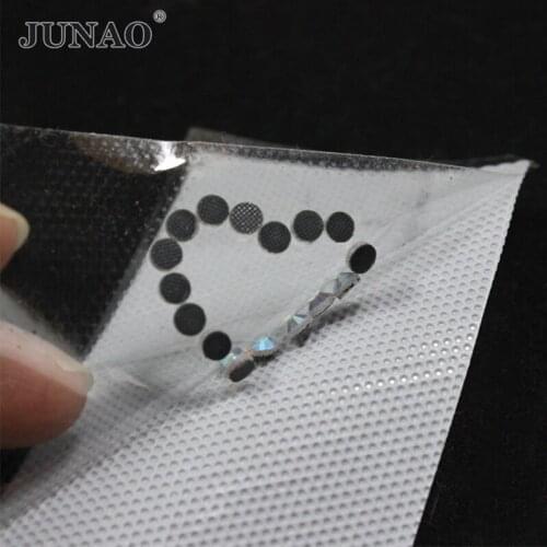 JUNAO 10 Meter Length 24cm Wide Hot Fix Paper Tape Iron on Heat Transfer Film for DIY Hotfix rhinestones Crafts Tools