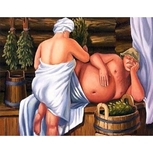 DIY Painting By Numbers Old Couple Oil Picture By Numbers 40x50cm Wall Art Canvas Picture Hand Painted Room Decoration