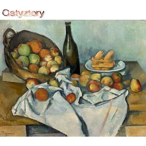 GATYZTORY DIY Painting by numbers Apple basket paint by numbers for children photo frames for picture wall art canvas acrylic pa