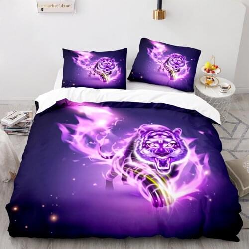 Purple Flame Tag Bedding Set Single Twin Full Queen King Size Ice And Fire Blaze Tags Bed Set Children Kid Bedroom Duvetcover