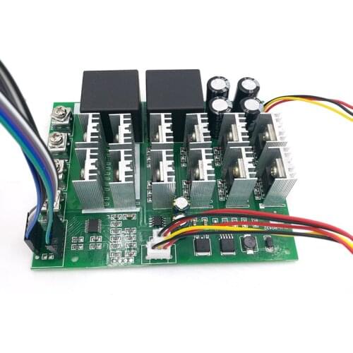 Hugwit Speed Controller DC Motor 60A Digital Display PWM Model 10-55V 0~100% Adjusted Forward Reversal MAX 100A 12V 24V 36V 48V