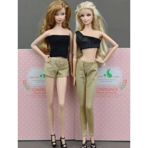Doll toy pants trousers black pink white pants for barbie dolls Top18