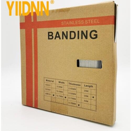 316 Stainless Steel Bright Annealed Finish Band, 1/2" Width X 0.030" Thick, 100 Feet Roll,12.7mm*0.76mm*30m