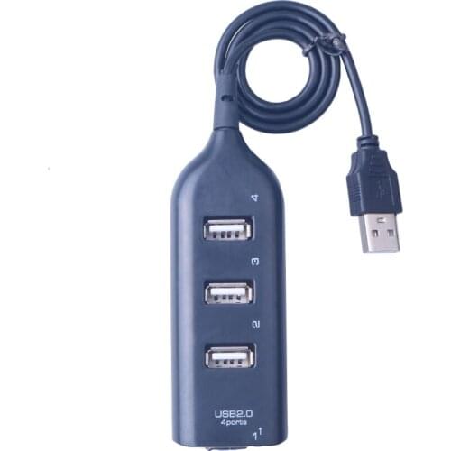 Mini USB 2.0 Hi-Speed 4-Port Splitter Hub Adapter For PC Computer For Portable Hard Drives