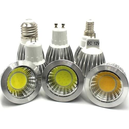 COB led spotlight 9W 12W 15W 18W led lamp GU10/GU5.3/E27/E14 85-265V MR16 12V Cob led bulb warm white cold white bulb led light