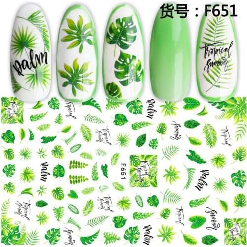Feather Nail Art Sticker 10PCS Classic Transparent Flower Line Nail Art Applique Repair Decorative Fish Accessories