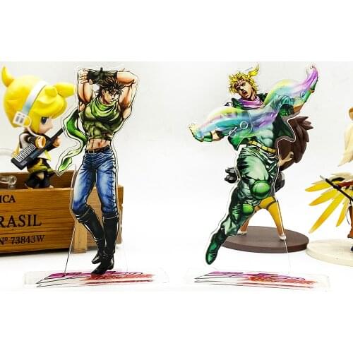 Jos Bizarre Adventure Joseph Joestar Caesar Zeppeli acrylic stand figure model plate holder cake topper anime Japan