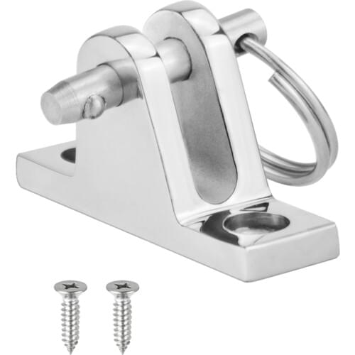 Stainless Steel Deck Hinge Boat Bimini Top Fitting with Quick Release Pin