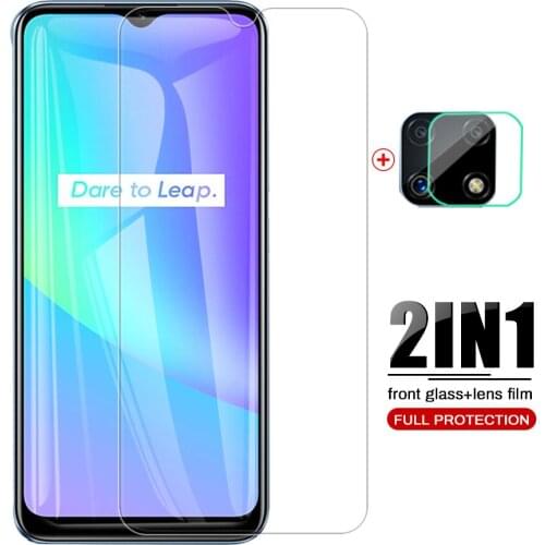 Full cover realmi c25 case tempered glasses for realme c25 c25s c 25 25s glass 2021 hd front screen protectors camera film