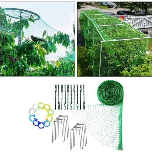 Durable Anti-Bird Netting 33Ftx13Ft Nylon Woven Plants Mesh Protector Crops