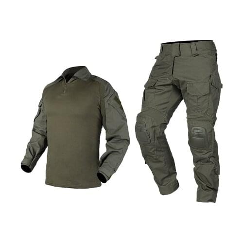 Tactical G3 Combat Suit Shirt & Pants Knee Pads Update Ver Camo Airsoft Military Combat Uniform