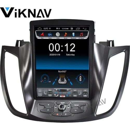 Tesla style vertical screen for-Ford kuga 2013-2018 car GPS navigation auto Multimedia player