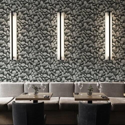 Vintage Culture 3d Cobblestone Wallpapers Restaurant Bar Industrial Wallpaper Waterproof papel pintado de pared