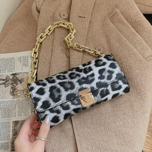 Women Bag New Fashion PU Flap Chains Shoulder Bags Purses and Handbags Cow Zebra Pattern Leopard Print Euro-America Style