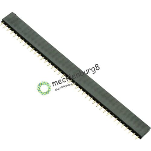10PCS 2.54mm 40 Pin Female Single Row Pin Header Strip Hot sale