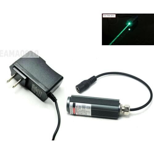 515nm 520nm 50mW 25x75mm Grass Green Laser Dot Diode Module w/ 5V Adapter