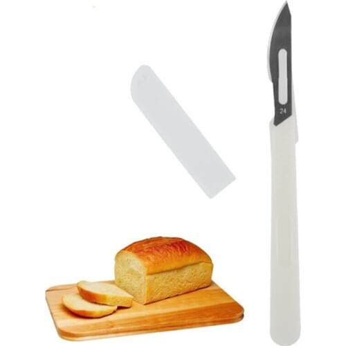 Baguette Bread Slicing Knife Practical European Bread Knife Cutting Tools Pastry Cutter With Carbon Steel Blade PP Shank