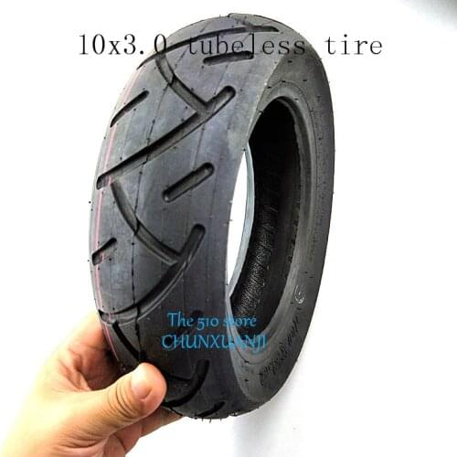 LIGHTNING shipping 10x3.0 electric scooter Tubeless Vacuum tire 10*3.0 scooter vacuum tyre 10 inch widening and thickening tire